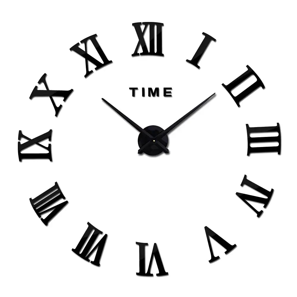 Römische Zahlen Wanduhr-Aufkleber