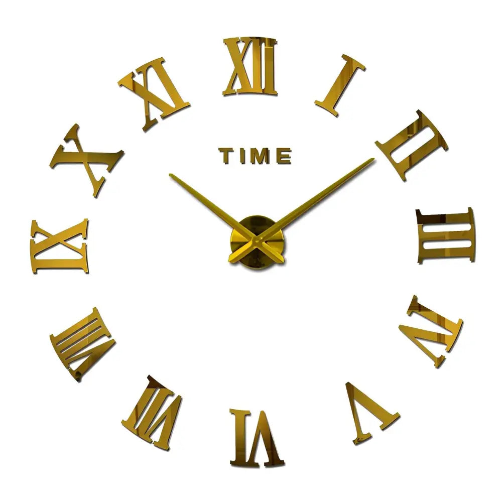 Römische Zahlen Wanduhr-Aufkleber
