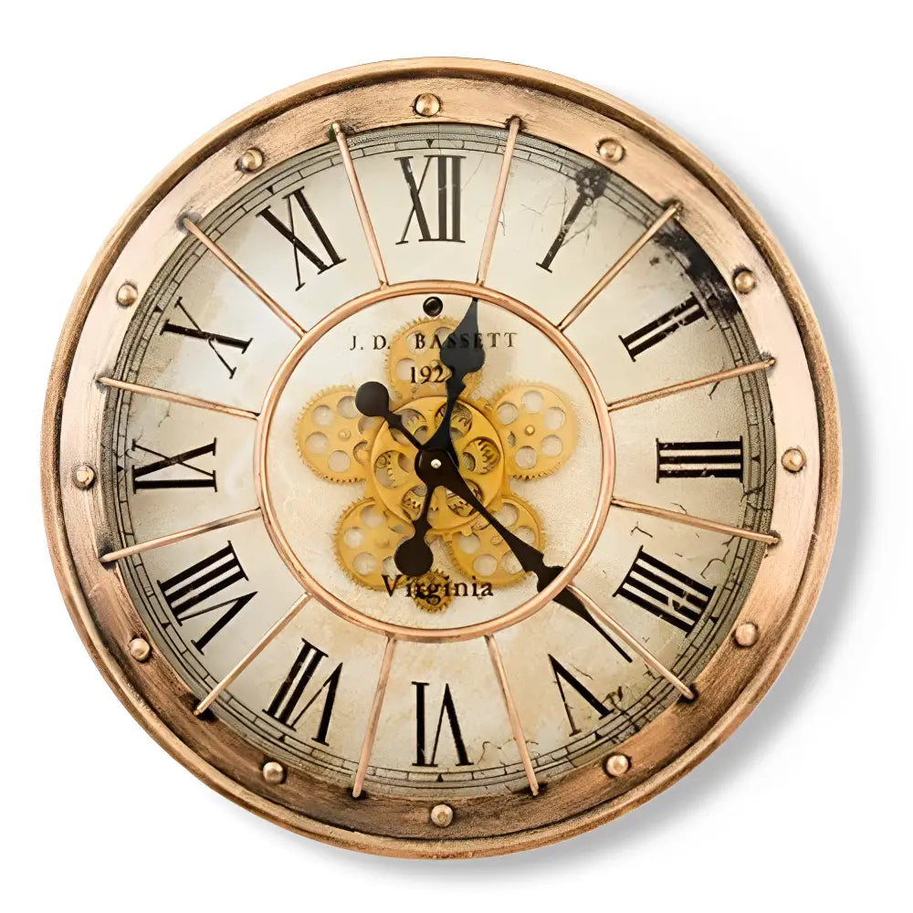 Industrielle Zahnrad-Wanduhr