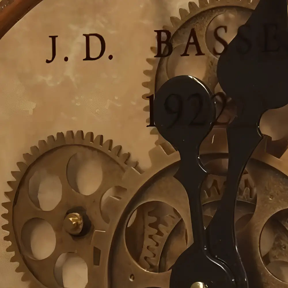 Industrielle Zahnrad-Wanduhr