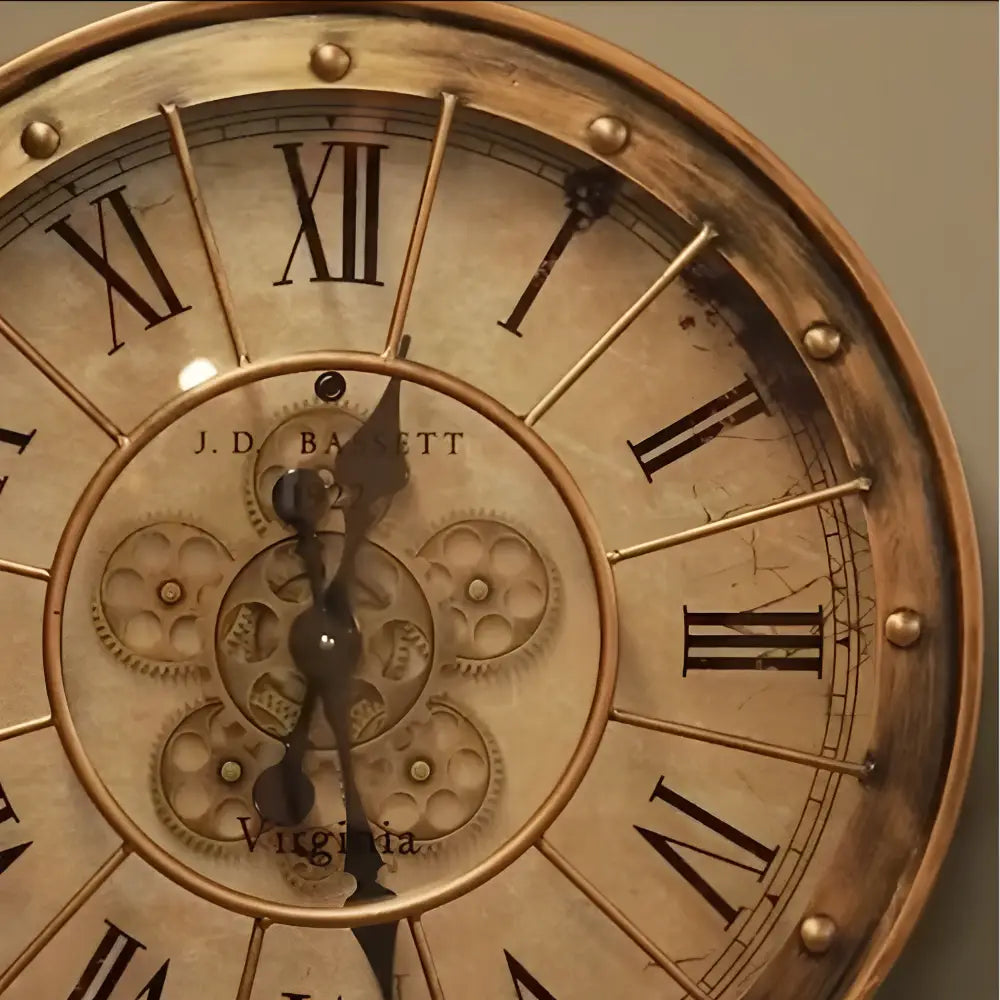 Industrielle Zahnrad-Wanduhr