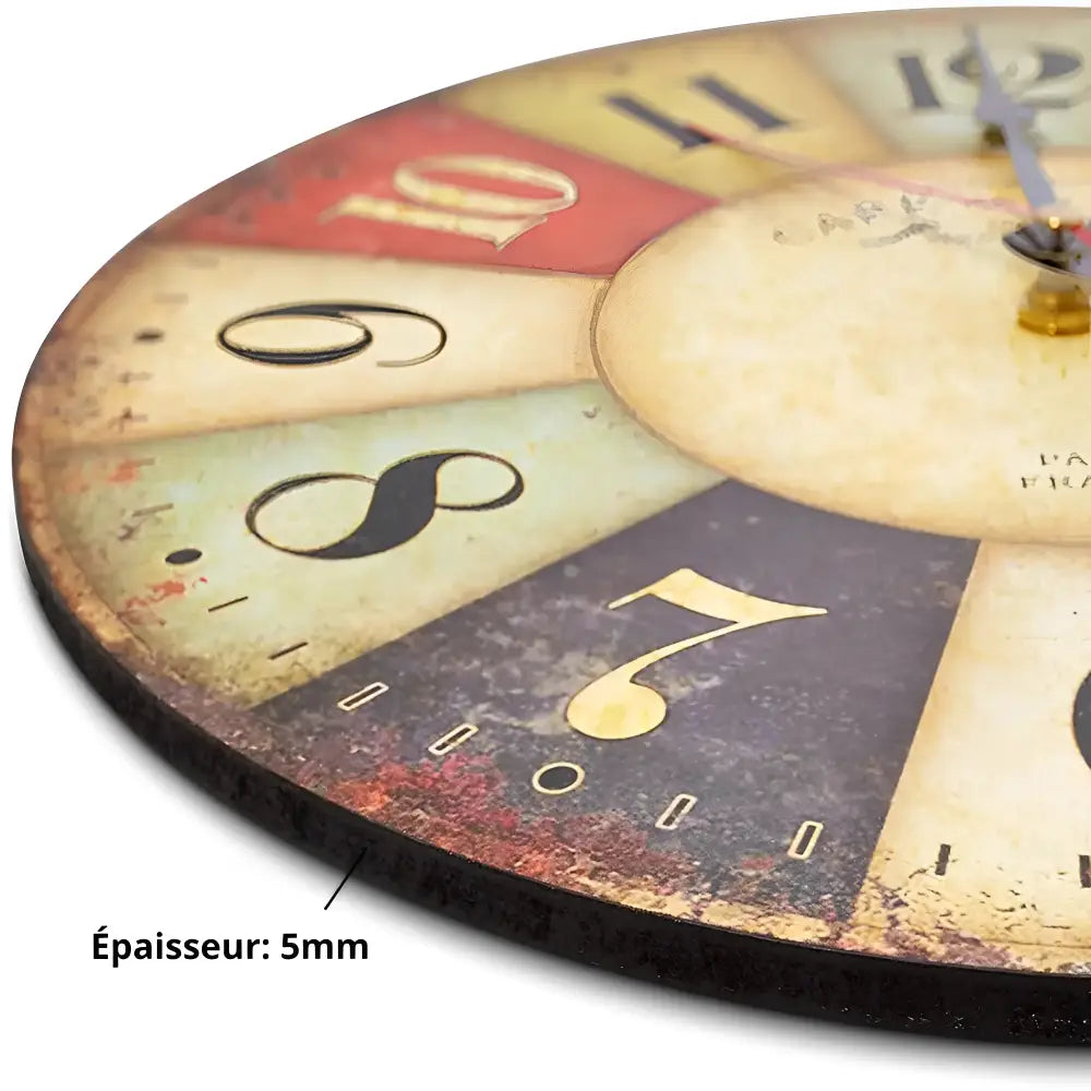 Vintage Wanduhr Café de la Tour
