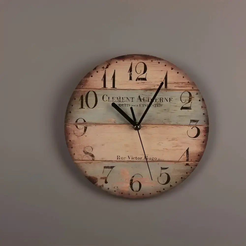 Vintage Wanduhr Rue Victor Hugo