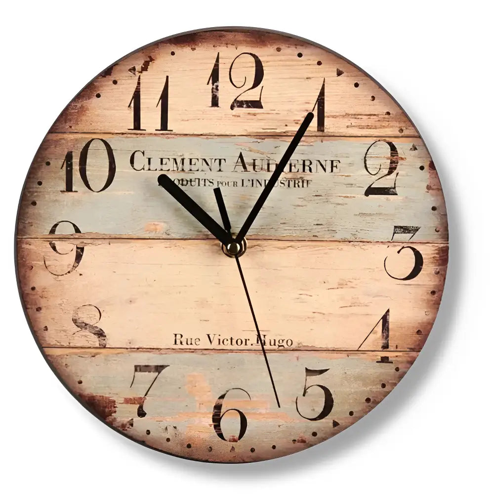 Vintage Wanduhr Rue Victor Hugo