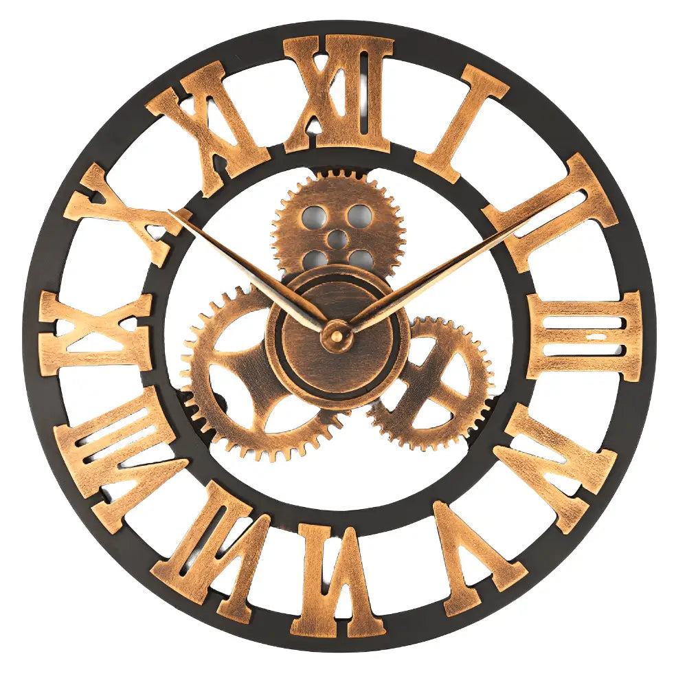 Steampunk Wanduhr mit Zahnrädern