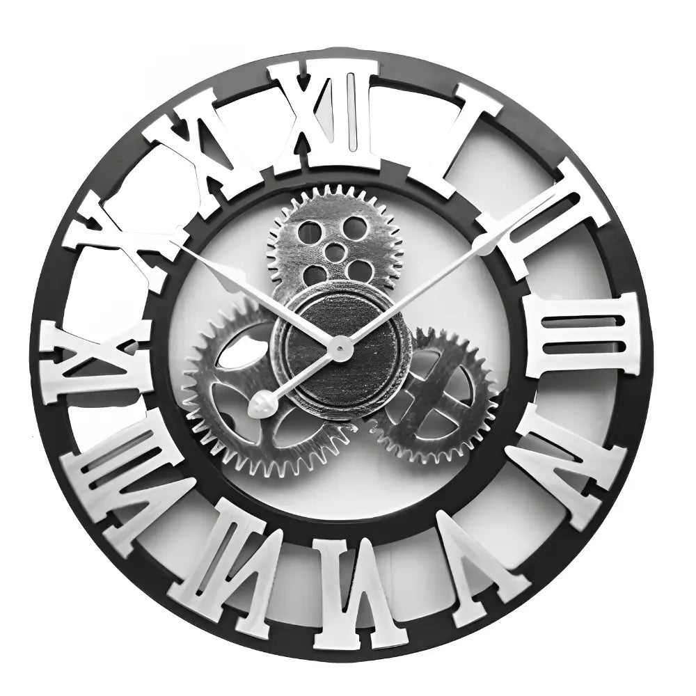 Steampunk Wanduhr mit Zahnrädern
