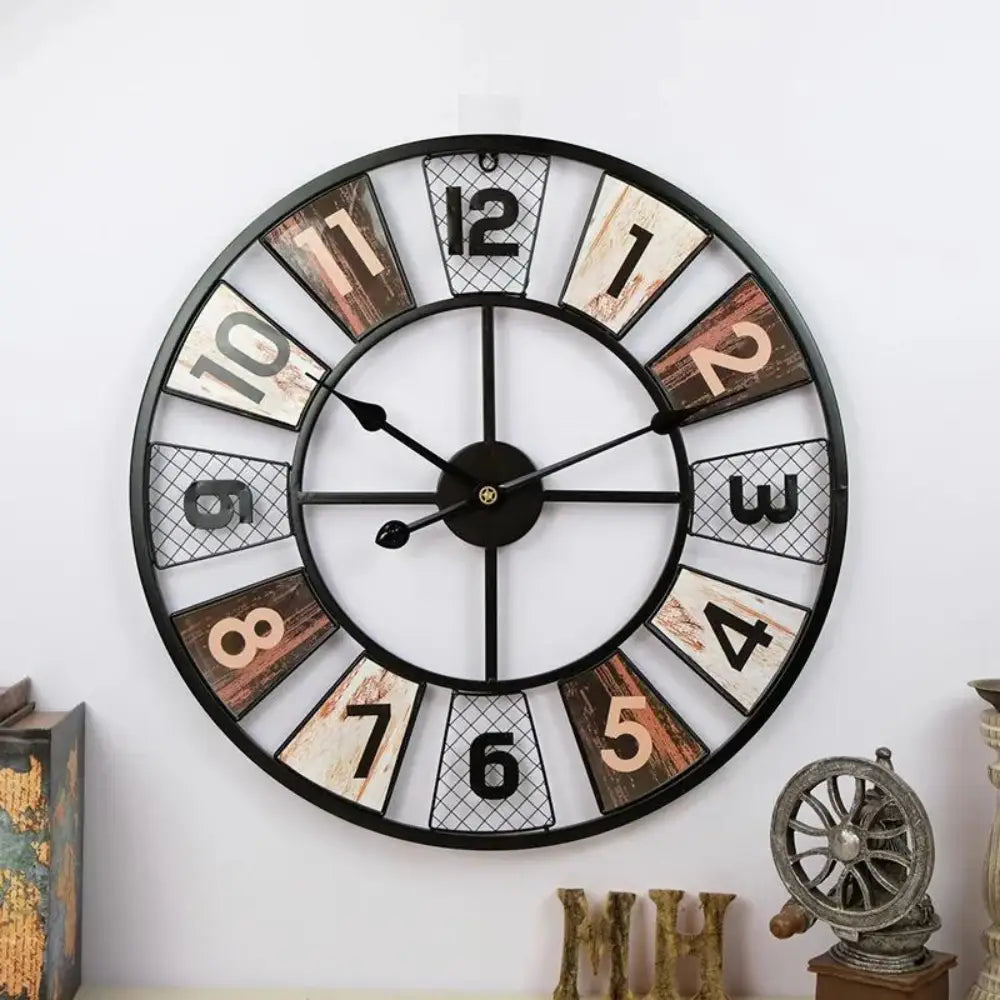 Bunte Industrielle Wanduhr