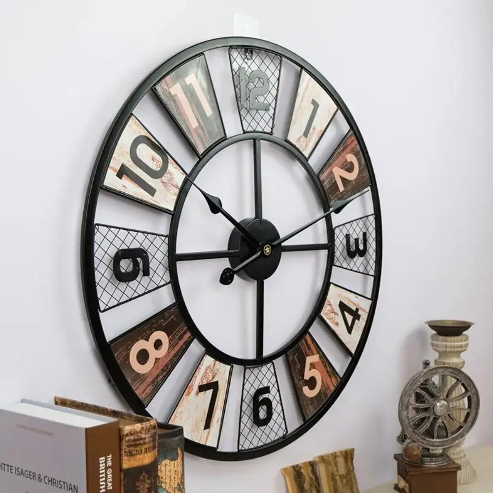 Bunte Industrielle Wanduhr