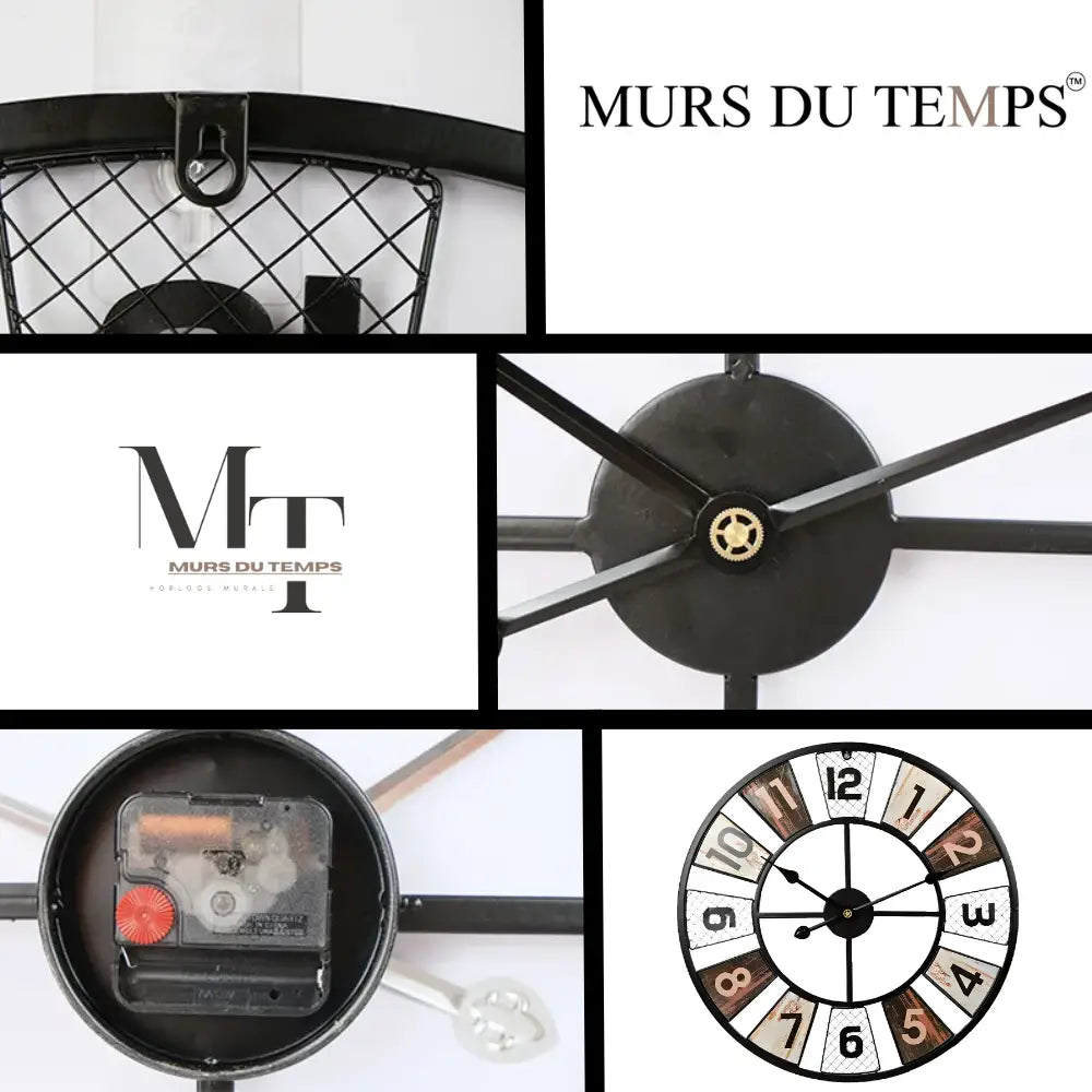Bunte Industrielle Wanduhr