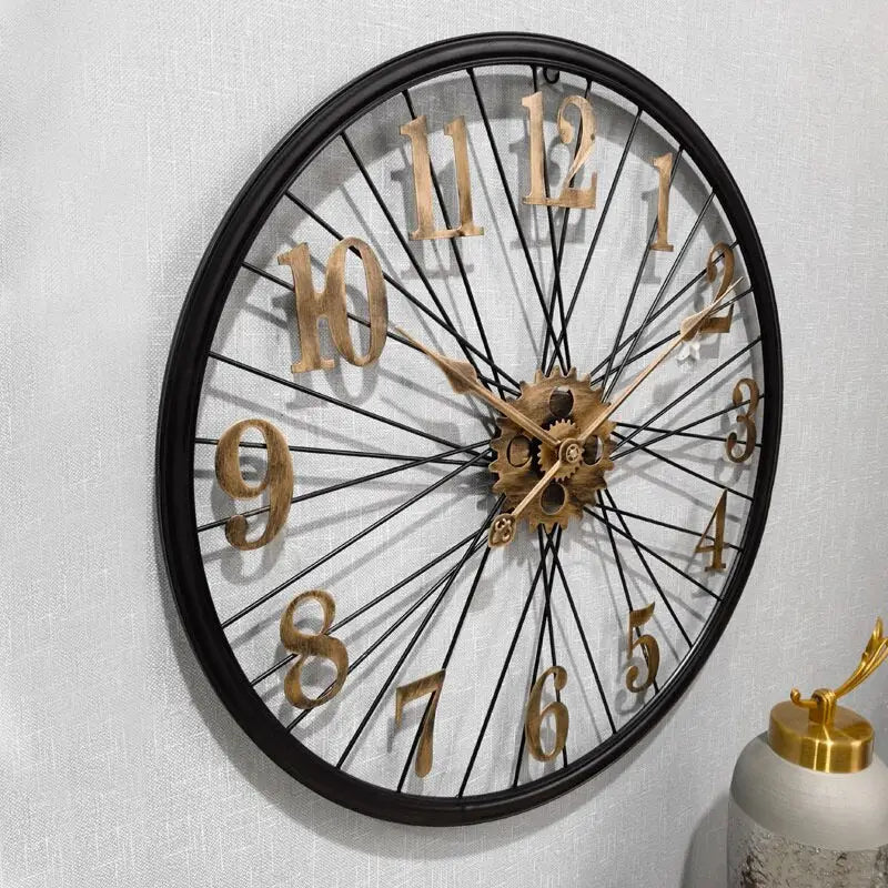 Wanduhr Vintage Zahnrad Rad