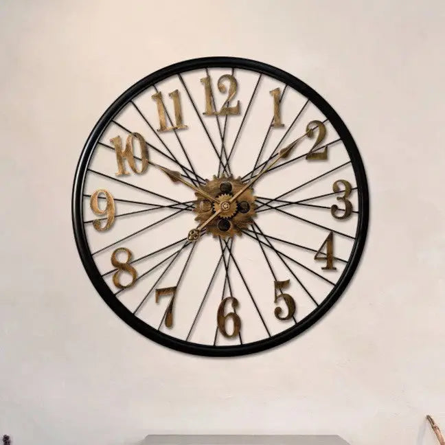 Wanduhr Vintage Zahnrad Rad