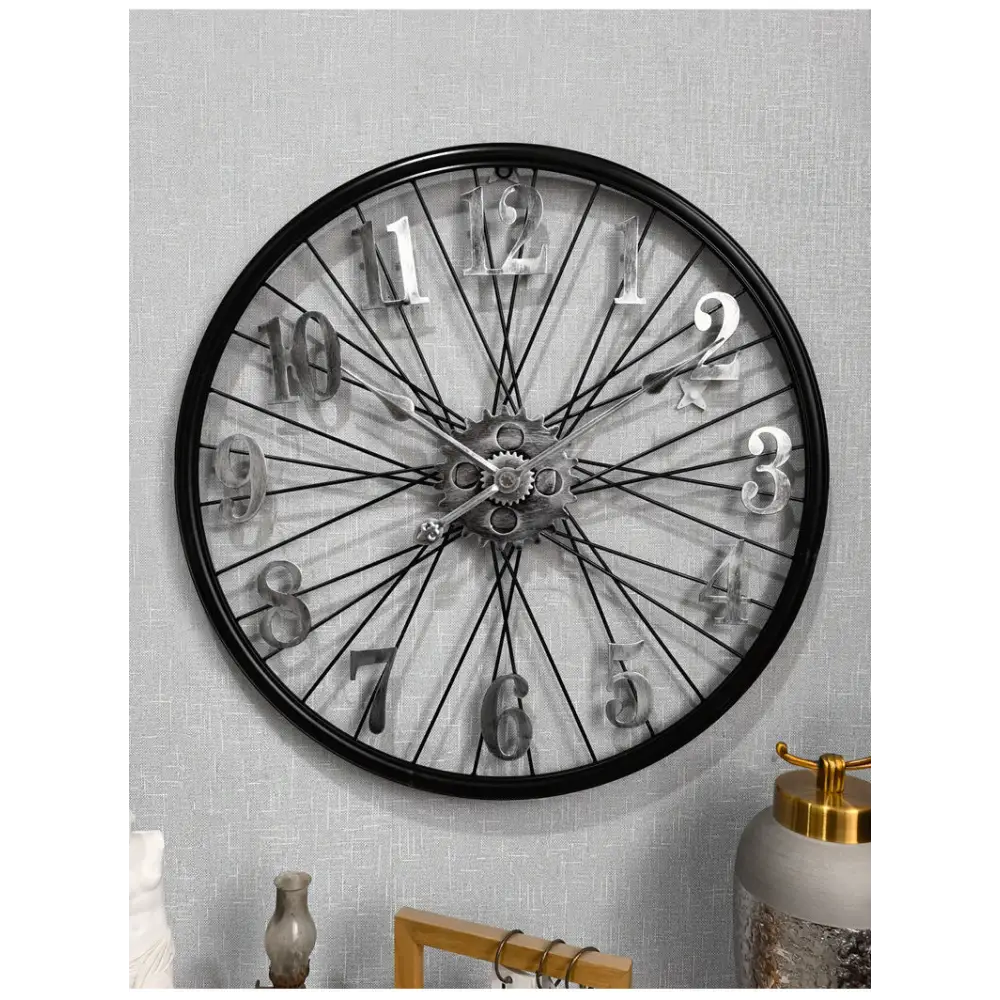 Wanduhr Vintage Zahnrad Rad