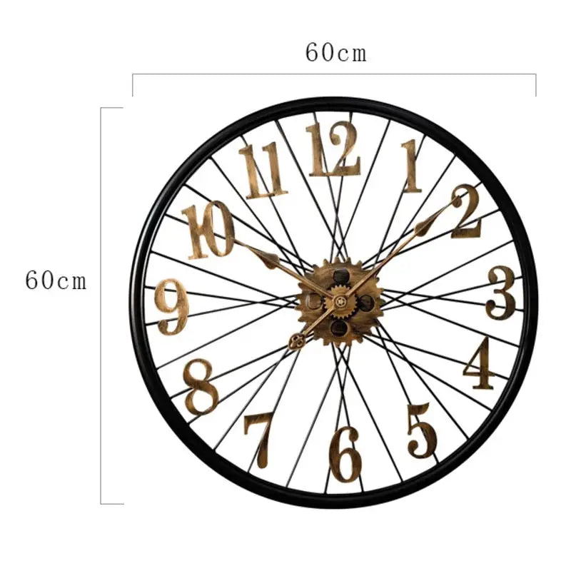 Wanduhr Vintage Zahnrad Rad
