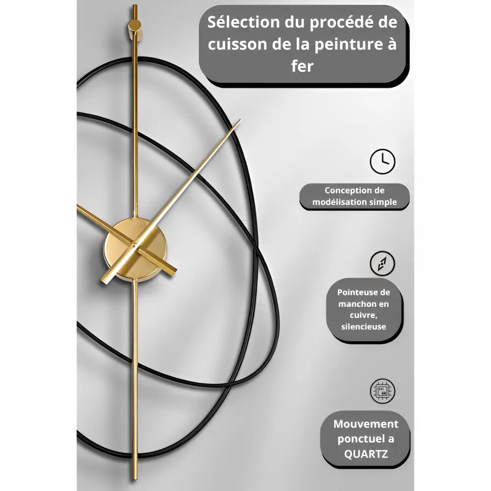 Wand-Uhr Luxus Ringe