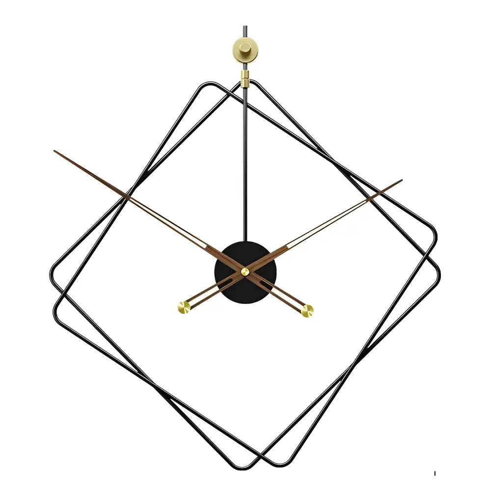 Wanduhr Rauten Design
