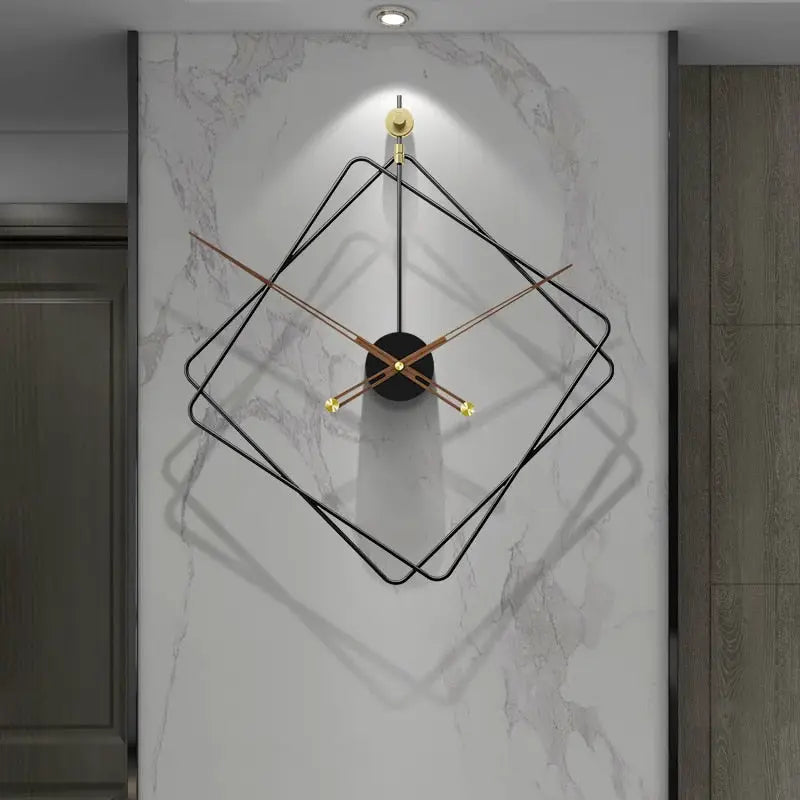 Wanduhr Rauten Design