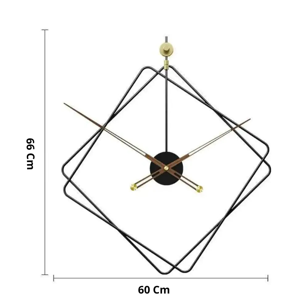 Wanduhr Rauten Design