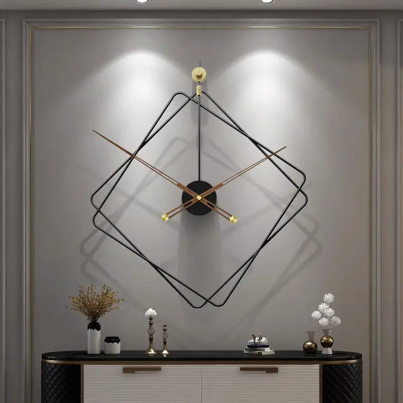 Wanduhr Rauten Design