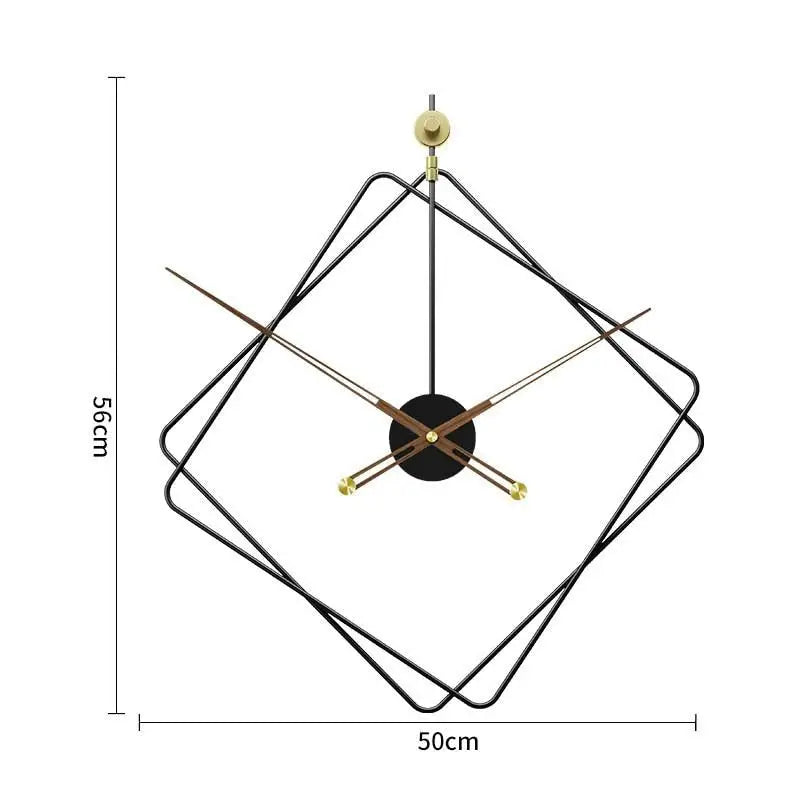 Wanduhr Rauten Design