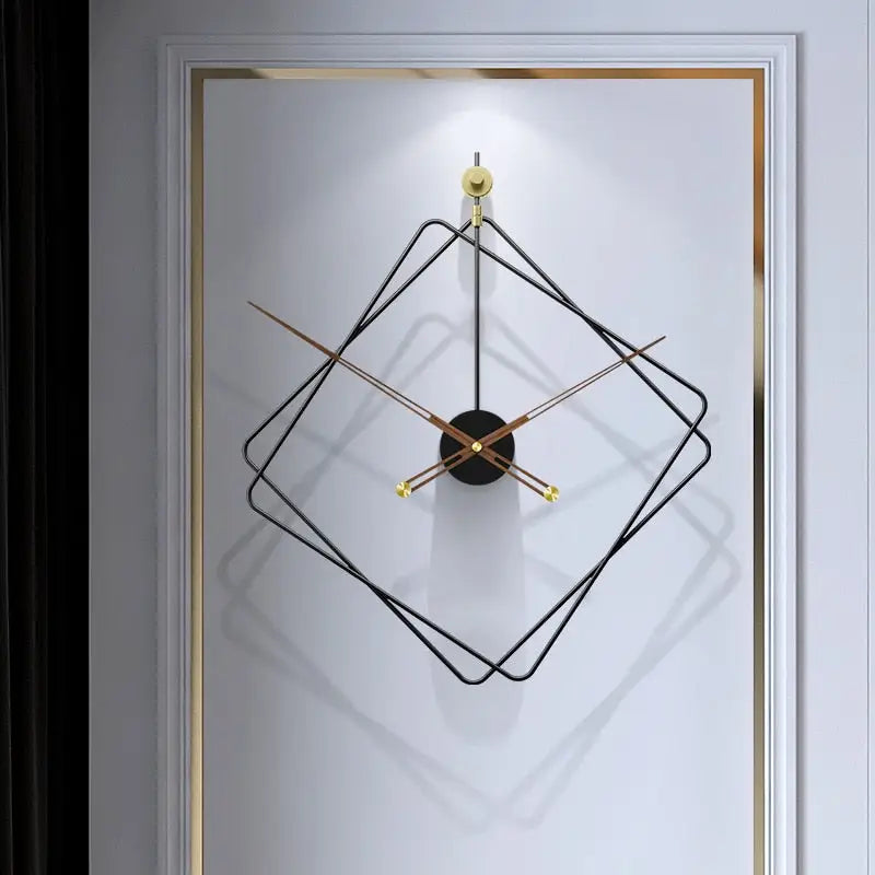 Wanduhr Rauten Design