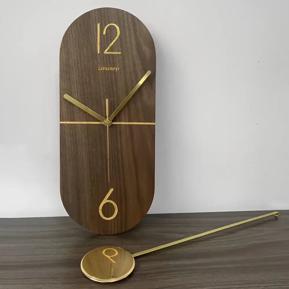 Pendeluhr Linie Nussbaum & Gold
