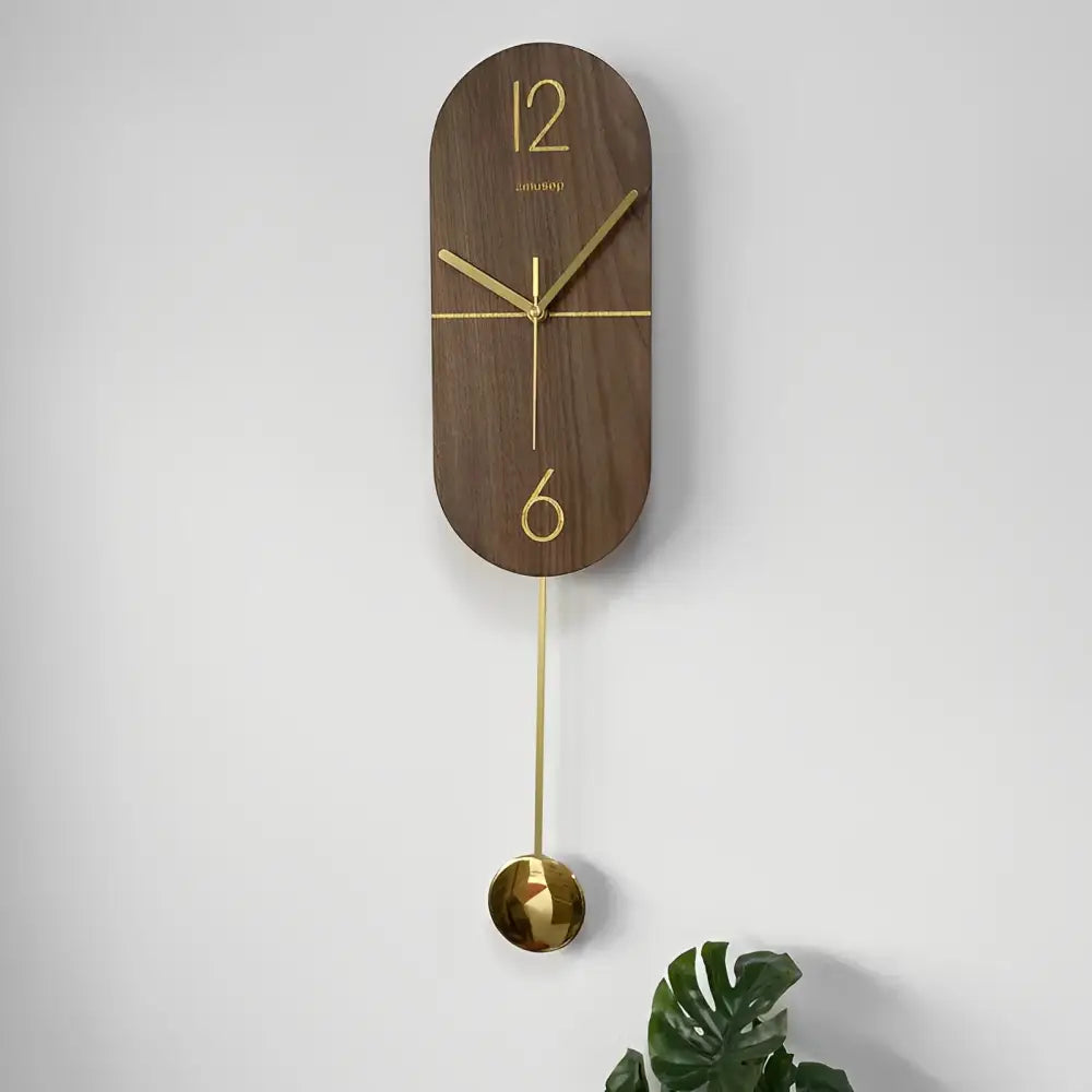 Pendeluhr Linie Nussbaum & Gold