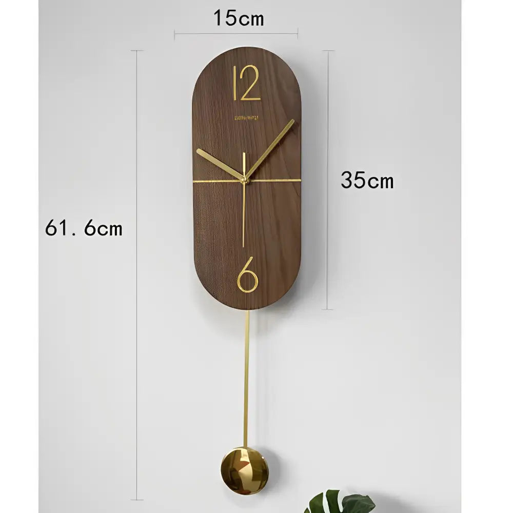 Pendeluhr Linie Nussbaum & Gold