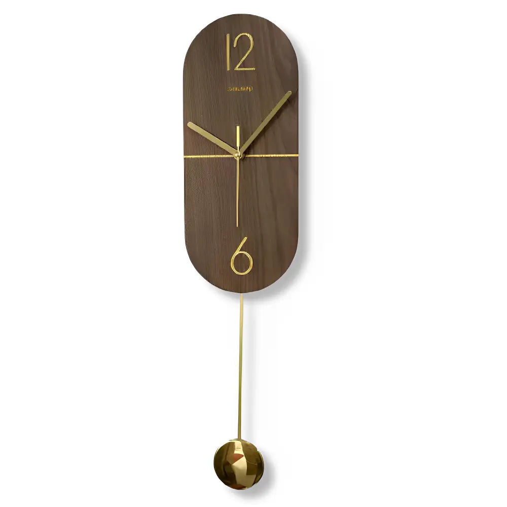 Pendeluhr Linie Nussbaum & Gold