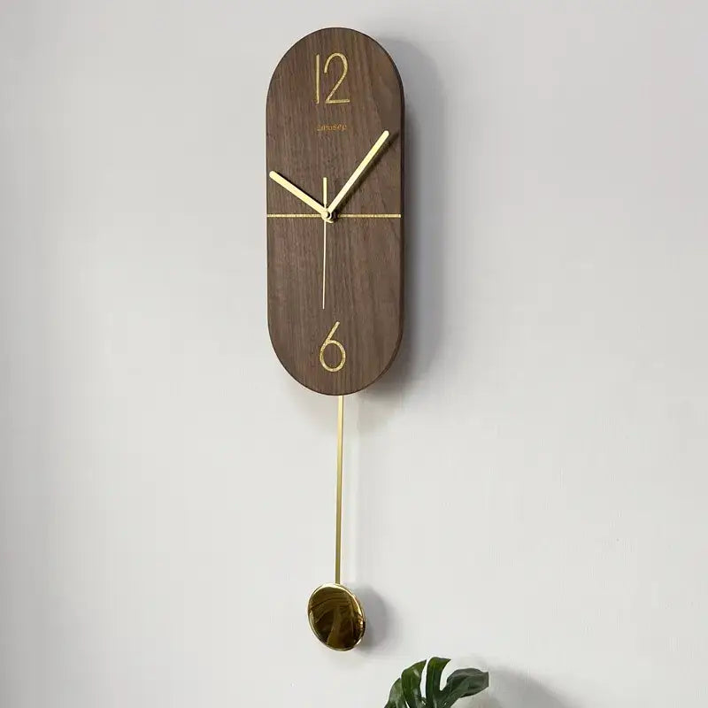 Pendeluhr Linie Nussbaum & Gold