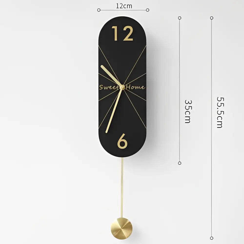 Wandpendeluhr Design mit Pendel