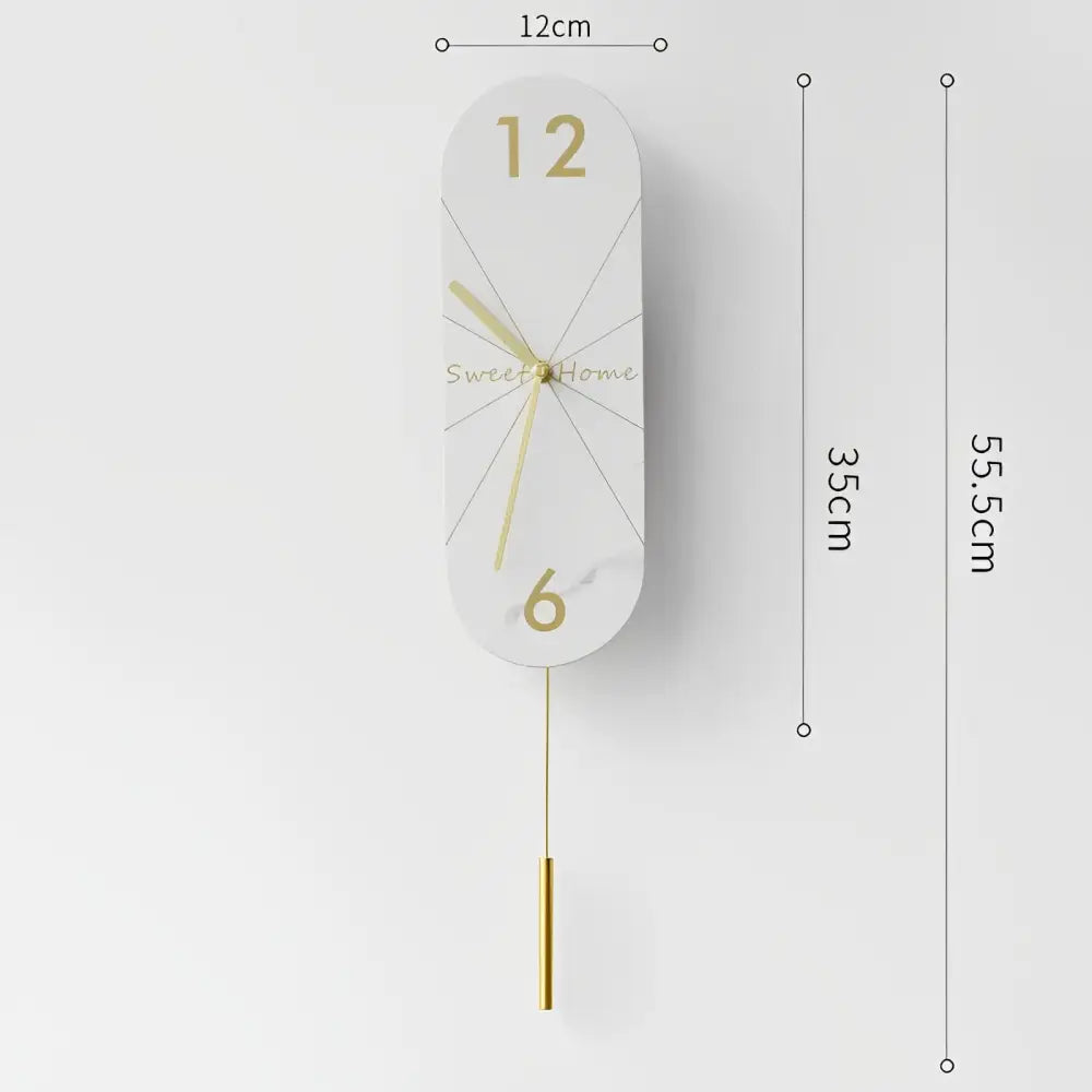 Wandpendeluhr Design mit Pendel
