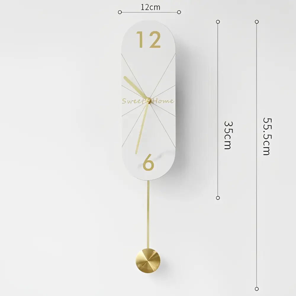 Wandpendeluhr Design mit Pendel