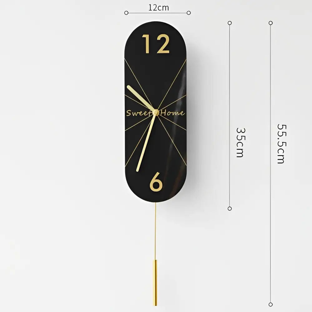 Wandpendeluhr Design mit Pendel