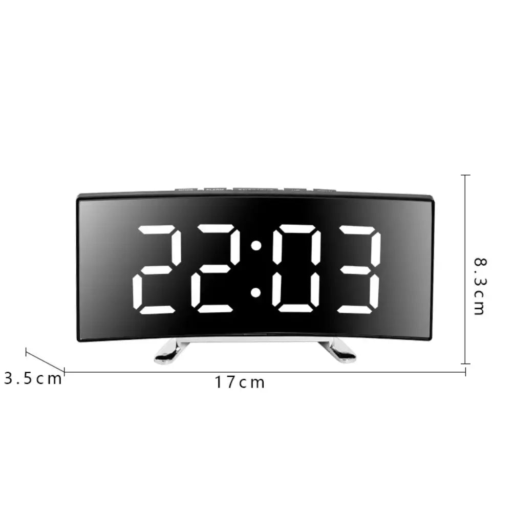 Gekrümmte LED-Digitaluhr