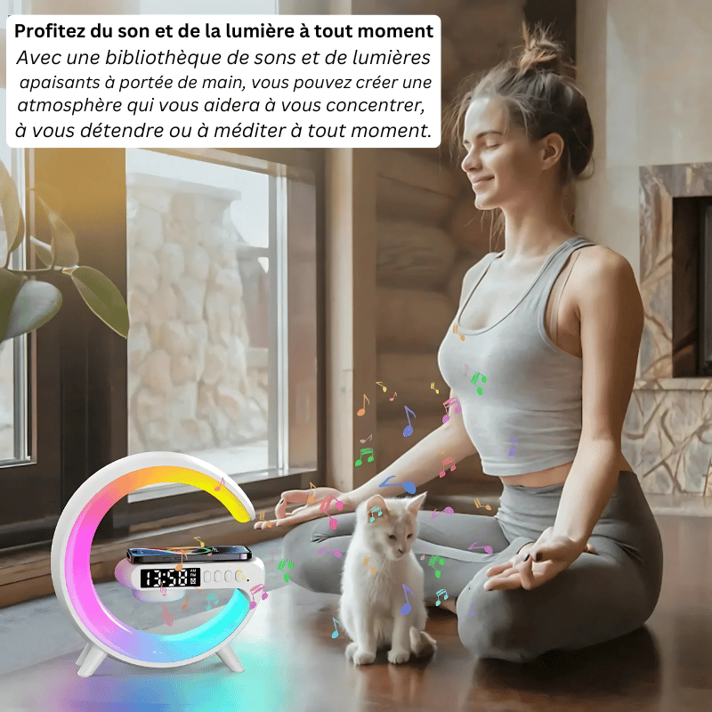 RGB-Wecker mit kabellosem Ladegerät