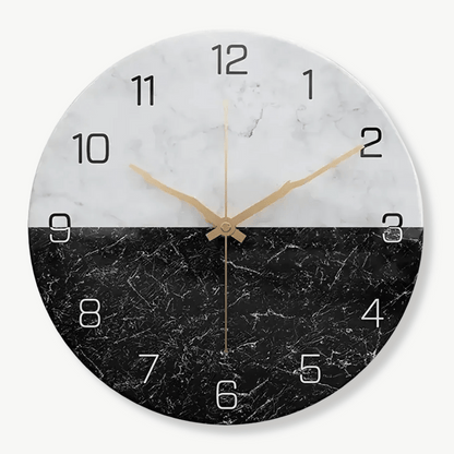 Wanduhr Design Marmoroptik