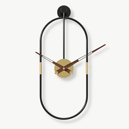 Ovales Design-Wanduhr