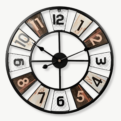 Bunte Industrielle Wanduhr