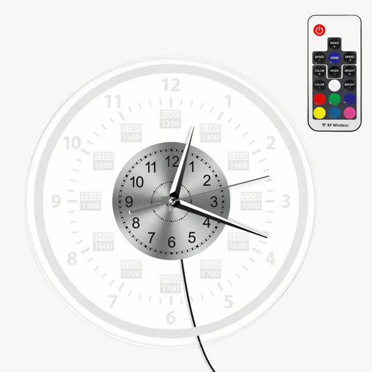 Wanduhr mit LED-Hintergrundbeleuchtung