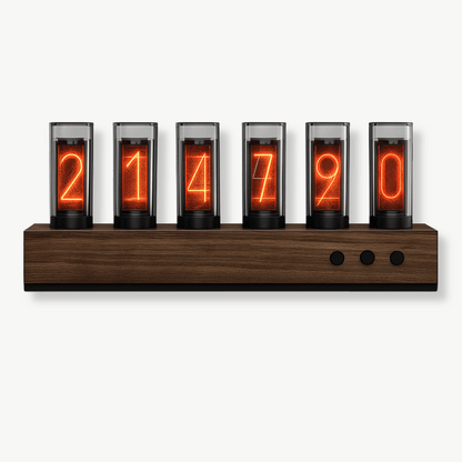 Vintage Holz Nixie Uhr