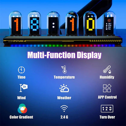 Anpassbare RGB-Nixie-Uhr