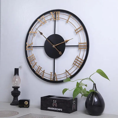 Große Wanduhr Design Römische Ziffern