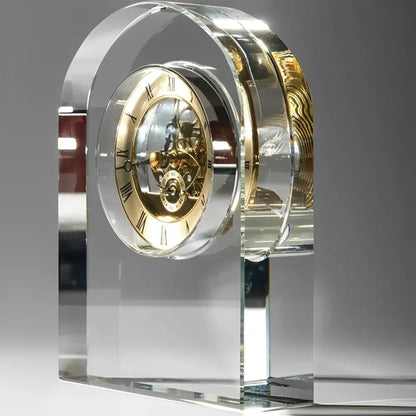 Transparente Design-Bürouhr