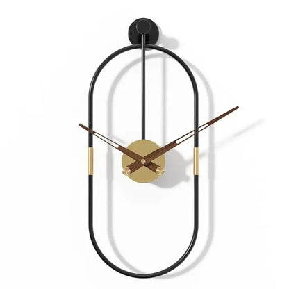 Ovales Design-Wanduhr