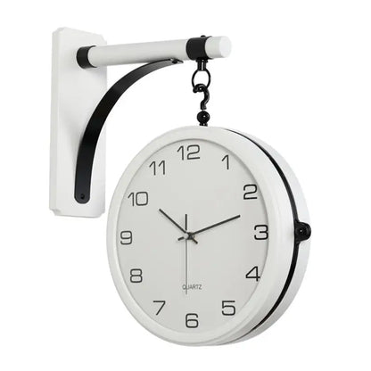 Doppelseitige Uhr zur Wohnzimmerdekoration