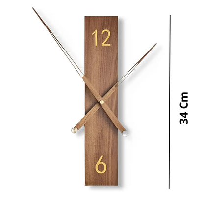 Moderne Wanduhr Massivholz