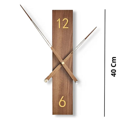 Moderne Wanduhr Massivholz