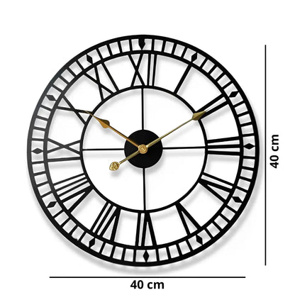 Industrielle Retro-Wanduhr