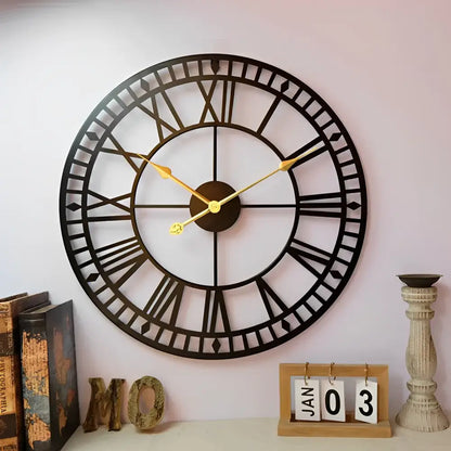 Industrielle Retro-Wanduhr
