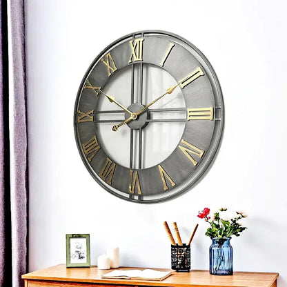 Wanduhr Deko Loft Gealtertes Metall